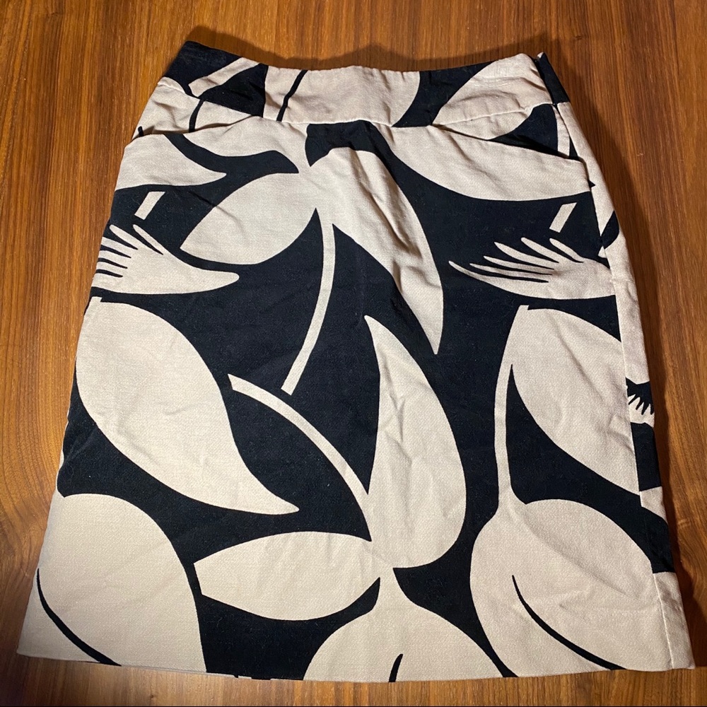 Boden Cotton Velvet Floral Print Skirt